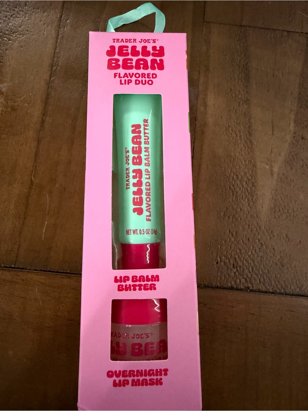 Trader Joe’s jelly bean duo lip gloss and overnight lip mask new lip set